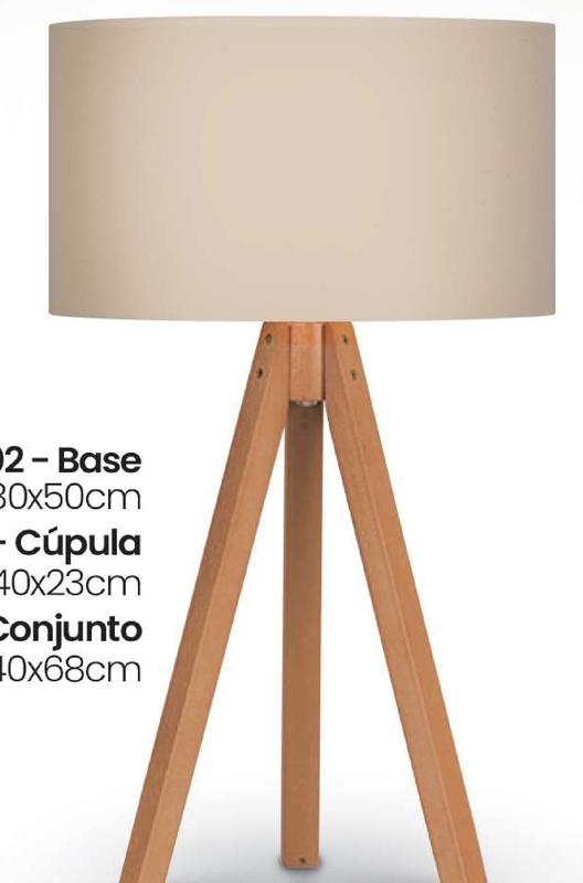 Luminária de Mesa Tripé