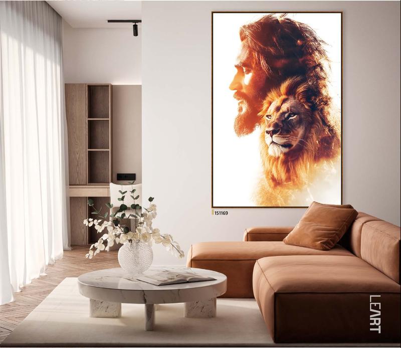Quadro Sacro Leão de Judá