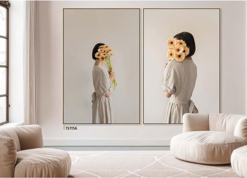 Quadro Retrato Florido